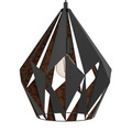 Eglo Carlton pendel Ø38,5 cm sort/kobber
